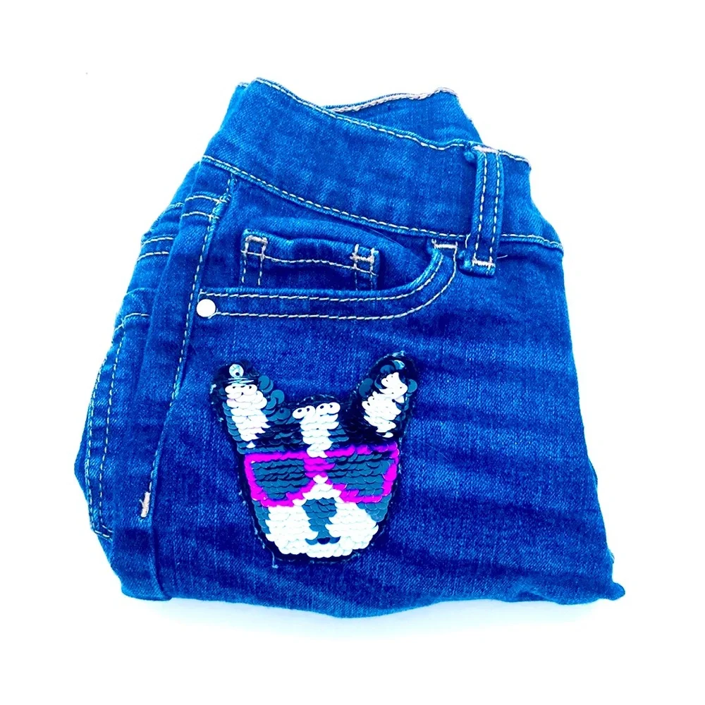 Girl’s Jordache Sequined Jean Shorts - Picture 9 of 9